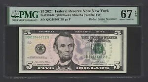 �A�����J 5�h�� 2021 Fr#1999-B (QBB�u���b�N)�u���[�_�[S/N�vUNC�O���[�h67