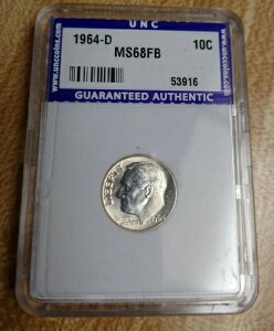 1964 D FB UNC ���[�Y�x���g �_�C�� 10�Z���g NR