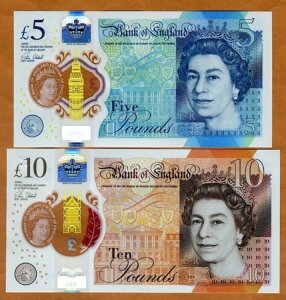 SET �C�M���X 5;10�|���h 2016-2017 QEII P-394-395 UNC �|���}�[