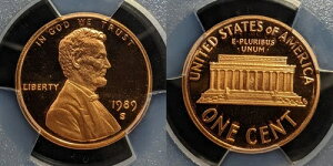 �A�����J 1989 S �v���[�t 1�Z���g 1c PCGS PR70RD DCAM FDC UNC #3264