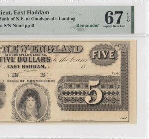 1860�N �j���[�C���O�����h��s�u�C�[�X�g�E�n�_���v5�h�� **X-RARE** (( PMG 67 EPQ - Top Pop ))