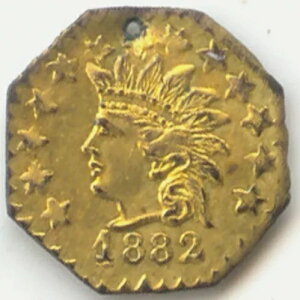 �󏭂�1882�N1/2�h���J���t�H���j�A�t���N�V���i���S�[���h�ABG-799CC R-6�AUNC������