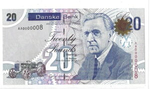 ��ԍ� AA0000008 �k�A�C�������h Danske Bank 20�|���h P-213 UNC ���Ɋ�