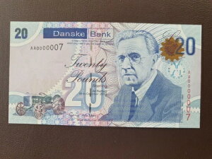 ��ԍ� AA0000007 �k�A�C�������h Danske Bank 20�|���h P-213 UNC ���Ɋ�