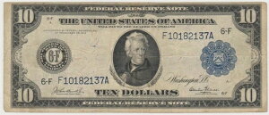 ��^���� 1914�N FRN $10 10�h������ �� f-925 �����y�A �n�C�����[