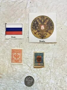�� 1908�N ���V�A 10�R�y�C�J��� F-XF UNC �X�^���v 15K & 20K W ���V�A�R