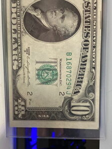 1950D $10 ���_�[�~�b�N�X ���� 012346789 UNC �I���g�b�v���A�I