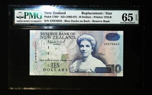 [ZZ PREFIX] �j���[�W�[�����h 10�h�� 1992-1997 P178b* PMG 65 GEM UNC EPQ �X�^�[���A