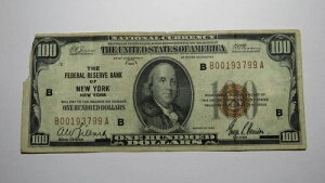 100 �h�� 1929 �N�j���[���[�N�s NYC �����ʉݎ��� �A�M������s �󏭕i!