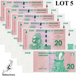 �W���o�u�G 20 Zig 2024 P 111 UNC AA �t�@�[�X�g�v���t�B�b�N�X 1/20 �o���h�� ���b�g 5��