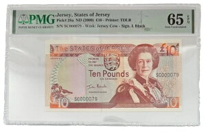 �W���[�W�[ - P 28a 10�|���h - ND (2000) - PMG GEM UNC 65 EPQ - �N�C�[�����[�V���A��79