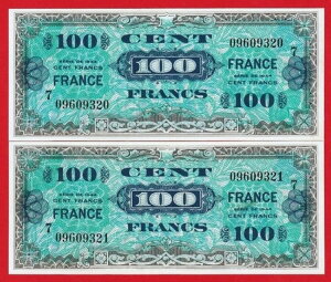 UNC�A�t�����X - 2�̘A�����������A100�t���� 1944�N; �R�p�BSERIE 7