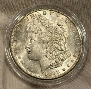 * 1888-S BU MS $1 �����K�� �V���o�[ �h�� UNC �u�����A���g ������ �� �L�[ �f�C�g
