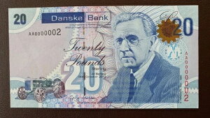 ��ԍ� AA0000002 �k�A�C�������h Danske Bank 20�|���h P-213 UNC ���Ɋ�