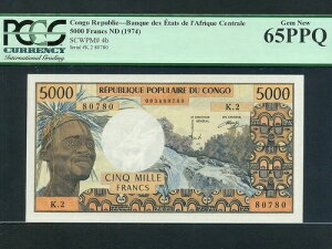 �R���S:P-4b�A5000 �t�����A1974 * �j�� * PCGS ��� UNC 65 PPQ *