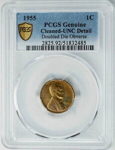 1955�N �����J�[���E�Z���g 1�Z���g �_�u���_�C �\�� Unc �ڍ� Secure PCGS 950261-8