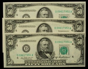 FR 2109-D 50�h�� 1950�N B�A�M������s�� - 3�A�� UNC - SKU-CA1580
