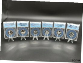 【極美品/品質保証書付】 アンティークコイン コイン 金貨 銀貨 [送料無料] 2009-S US Territories Silver Quarter Set of 6 ANACS PR70 DCAM Complete Set