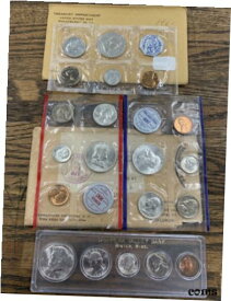 【極美品/品質保証書付】 アンティークコイン コイン 金貨 銀貨 [送料無料] Lot 1960 Proof Set + MINT Set D/P + 1964 Proof Set 20 Coins Total 90% Silver