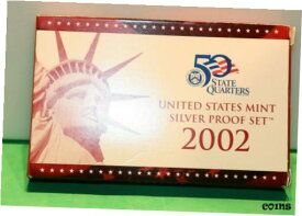【極美品/品質保証書付】 アンティークコイン コイン 金貨 銀貨 [送料無料] 2002-S US Mint Silver Proof Set 10 Gem Coins w/Original Box & COA