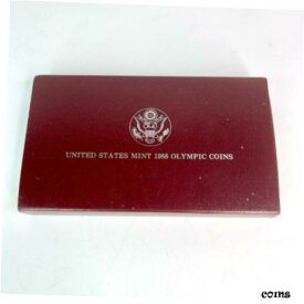 【極美品/品質保証書付】 アンティークコイン コイン 金貨 銀貨 [送料無料] 1988-S U.S. Mint Olympic Proof Silver Dollar Coin Box Sleeve And COA