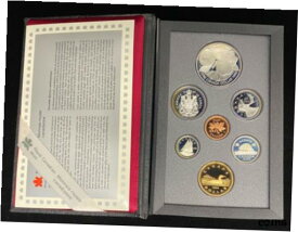 【極美品/品質保証書付】 アンティークコイン コイン 金貨 銀貨 [送料無料] 1996 Canada Double Dollar Proof Set McIntosh Silver $1 w/ Box and COA