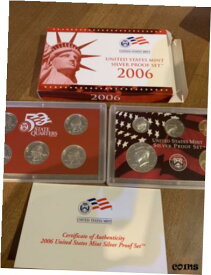 【極美品/品質保証書付】 アンティークコイン コイン 金貨 銀貨 [送料無料] 2006 US mint silver proof set w/coa Red Box