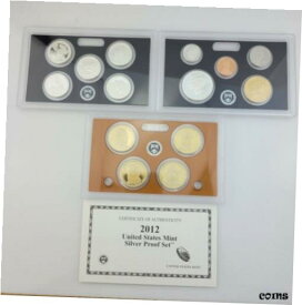 【極美品/品質保証書付】 アンティークコイン コイン 金貨 銀貨 [送料無料] 2012 US Silver 14 Coin Proof Set. 3 Sets in One. Quarter & $1 1221CO-4