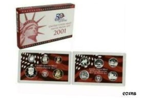 【極美品/品質保証書付】 アンティークコイン コイン 金貨 銀貨 [送料無料] 2001 ORIGINAL US MINT RED BOX SILVER PROOF SET BOX! GREAT BIRTH YEAR GIFTS!