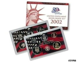 【極美品/品質保証書付】 アンティークコイン コイン 金貨 銀貨 [送料無料] 2002-S US Mint Silver Proof Set 10 Gem Coins w/Original Box & COA
