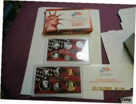 【極美品/品質保証書付】 アンティークコイン コイン 金貨 銀貨 [送料無料] 2005 US Mint SILVER Proof Set in Red Box with COA 11 coins