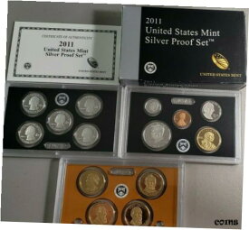 【極美品/品質保証書付】 アンティークコイン コイン 金貨 銀貨 [送料無料] 2011 US Mint * SILVER * 14 Coin Proof Set W/ Original Box & COA Factory Box Set