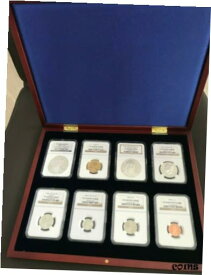【極美品/品質保証書付】 アンティークコイン コイン 金貨 銀貨 [送料無料] 2006 Eight Coin Set NGC PF 70 Set + Display case