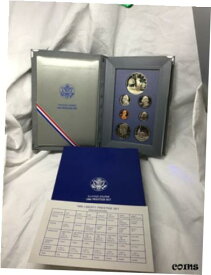 【極美品/品質保証書付】 アンティークコイン コイン 金貨 銀貨 [送料無料] 1986-S US Mint Prestige Set W/ Ellis Island Silver Dollar W/ Box & COA