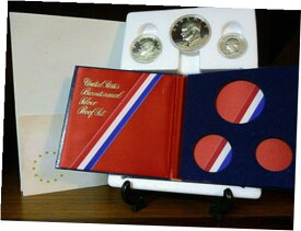 【極美品/品質保証書付】 アンティークコイン コイン 金貨 銀貨 [送料無料] 1976 S Proof Set 3 Piece Bicentennial 40% Silver With Outer White Box