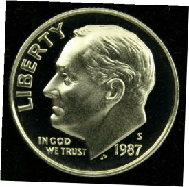 【極美品/品質保証書付】 アンティークコイン 硬貨 1987 S Deep Cameo Proof Roosevelt Dime (C03) [送料無料] #oof-wr-009203-3450