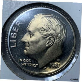 【極美品/品質保証書付】 アンティークコイン 硬貨 1981 S 10C Roosevelt Dime Proof Clad P70 DCAM ~ NO SCRATCHES!!! [送料無料] #oof-wr-009203-3887