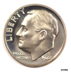 【極美品/品質保証書付】 アンティークコイン 硬貨 1972 S PR GEM BU PROOF ROOSEVELT DIME US/PR/PF BRILLIANT UNCIRCULATED COIN #4300 [送料無料] #ocf-wr-009203-5308