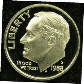 【極美品/品質保証書付】 アンティークコイン 硬貨 1988 S Deep Cameo Proof Roosevelt Dime [送料無料] #oof-wr-009203-6389