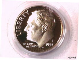 【極美品/品質保証書付】 アンティークコイン コイン 金貨 銀貨 [送料無料] 1992 S Proof Roosevelt Dime PCGS PR 69 DCAM 71790564