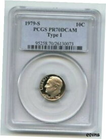 【極美品/品質保証書付】 アンティークコイン コイン 金貨 銀貨 [送料無料] 1979 S 10C Roosevelt Dime Proof PCGS PR70DCAM