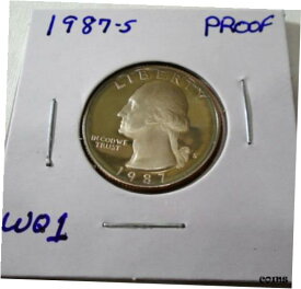 【極美品/品質保証書付】 アンティークコイン 硬貨 NICE 1987 s Proof Washington Quarter Deep Cameo # WQ 1 [送料無料] #oof-wr-009258-1870