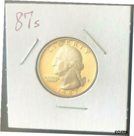 【極美品/品質保証書付】 アンティークコイン 硬貨 1987 S WASHINGTON QUARTER PROOF BU GEM -- STRAIGHT FROM MY PROOF SETS [送料無料] #oof-wr-009258-2396