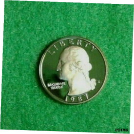 【極美品/品質保証書付】 アンティークコイン 硬貨 1987 - S Washington Quarter Clad Proof Deep Cameo Nice US Coin Free Shipping [送料無料] #ocf-wr-009258-3385