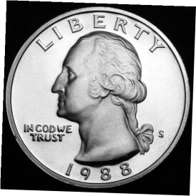 【極美品/品質保証書付】 アンティークコイン 硬貨 1988 S Washington Quarter Mint Proof U.S. Coin from Original U.S. Proof Set [送料無料] #ocf-wr-009258-3662