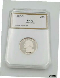【極美品/品質保証書付】 アンティークコイン 硬貨 1987 S Washington Quarter Gem Deep Cameo Proof Clad Coin [送料無料] #ocf-wr-009258-4112