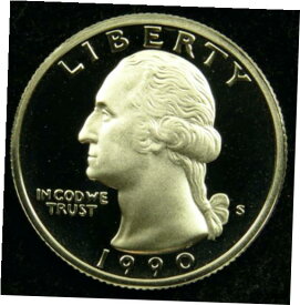 【極美品/品質保証書付】 アンティークコイン 硬貨 1990 S Deep Cameo Proof Washington Quarter (C03) [送料無料] #oof-wr-009258-4163