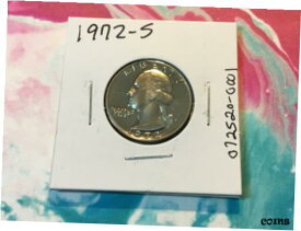 【極美品/品質保証書付】 アンティークコイン 硬貨 1972-S Washington Quarter PROOF-072520-0001 [送料無料] #oof-wr-009258-4706