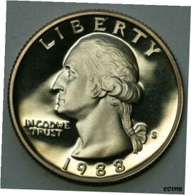 【極美品/品質保証書付】 アンティークコイン 硬貨 1988 S Washington Quarter in Superb Gem DCAM Proof Condition US Coin [送料無料] #ocf-wr-009258-5725