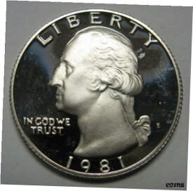 【極美品/品質保証書付】 アンティークコイン 硬貨 1981-S Type 1 Proof Washington Clad Quarter Shipped FREE Best Price on Ebay [送料無料] #oof-wr-009258-5815